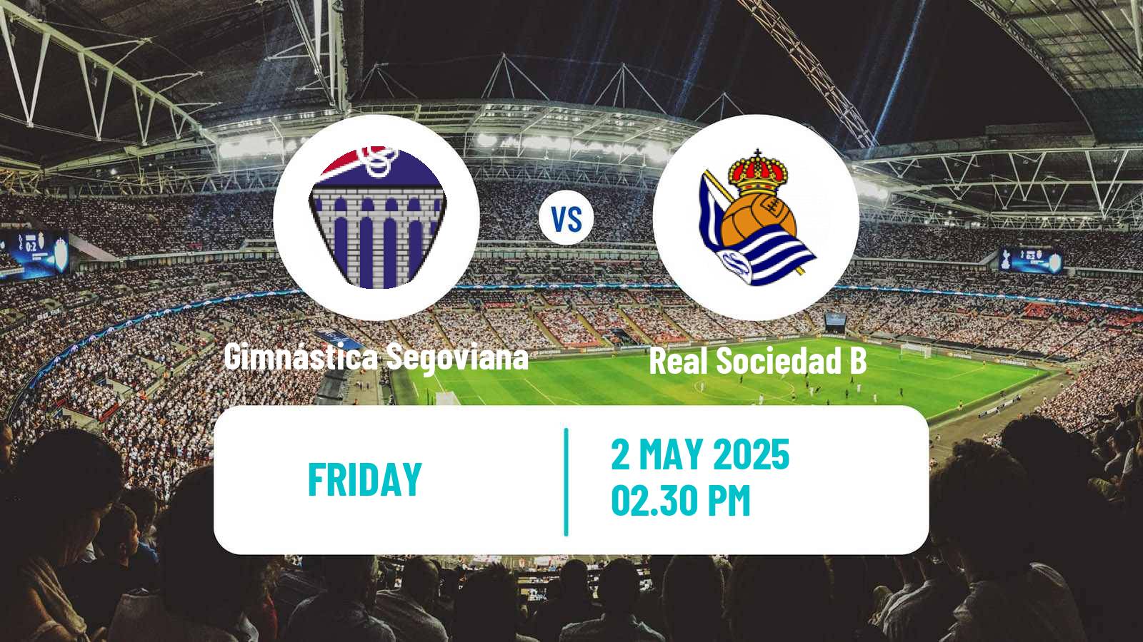 Soccer Spanish Primera RFEF Group 1 Gimnástica Segoviana - Real Sociedad B