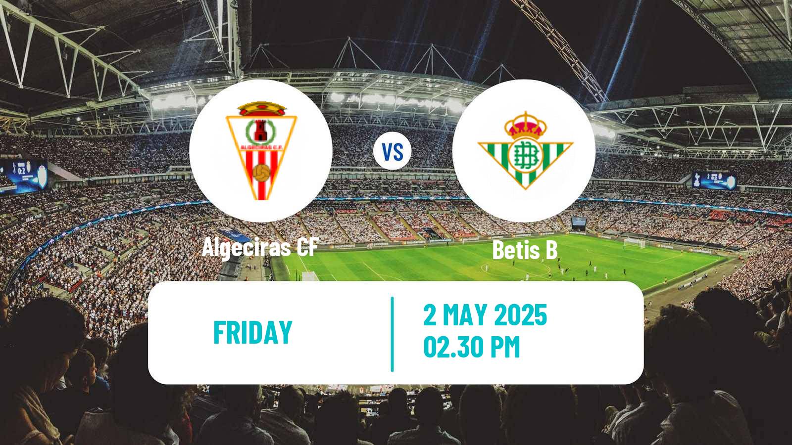 Soccer Spanish Primera RFEF Group 2 Algeciras - Betis B