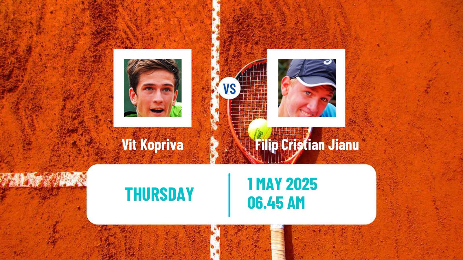 Tennis Ostrava Challenger Men Vit Kopriva - Filip Cristian Jianu