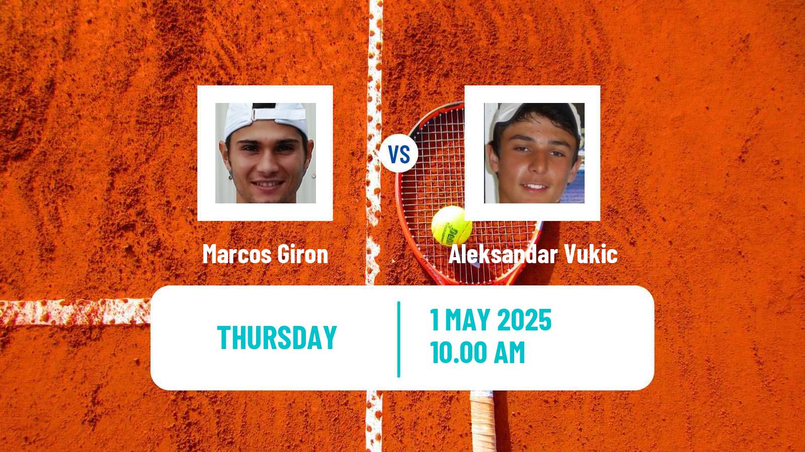 Tennis Estoril Challenger Men Marcos Giron - Aleksandar Vukic