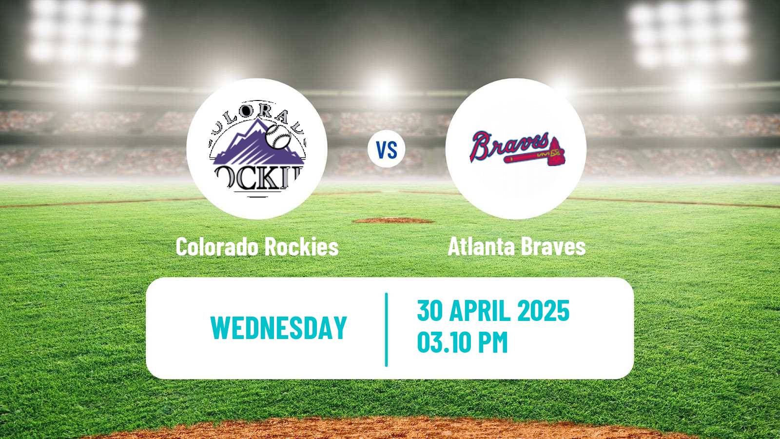 Baseball MLB Colorado Rockies - Atlanta Braves