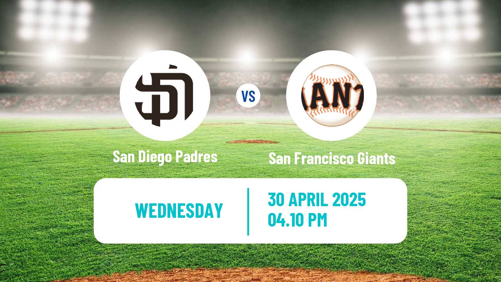 Baseball MLB San Diego Padres - San Francisco Giants