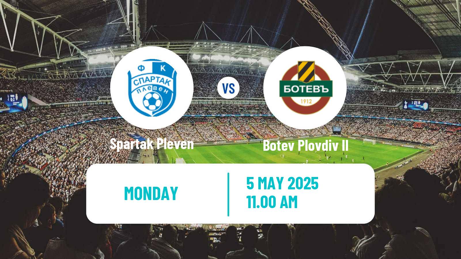 Soccer Bulgarian Vtora Liga Spartak Pleven - Botev Plovdiv II