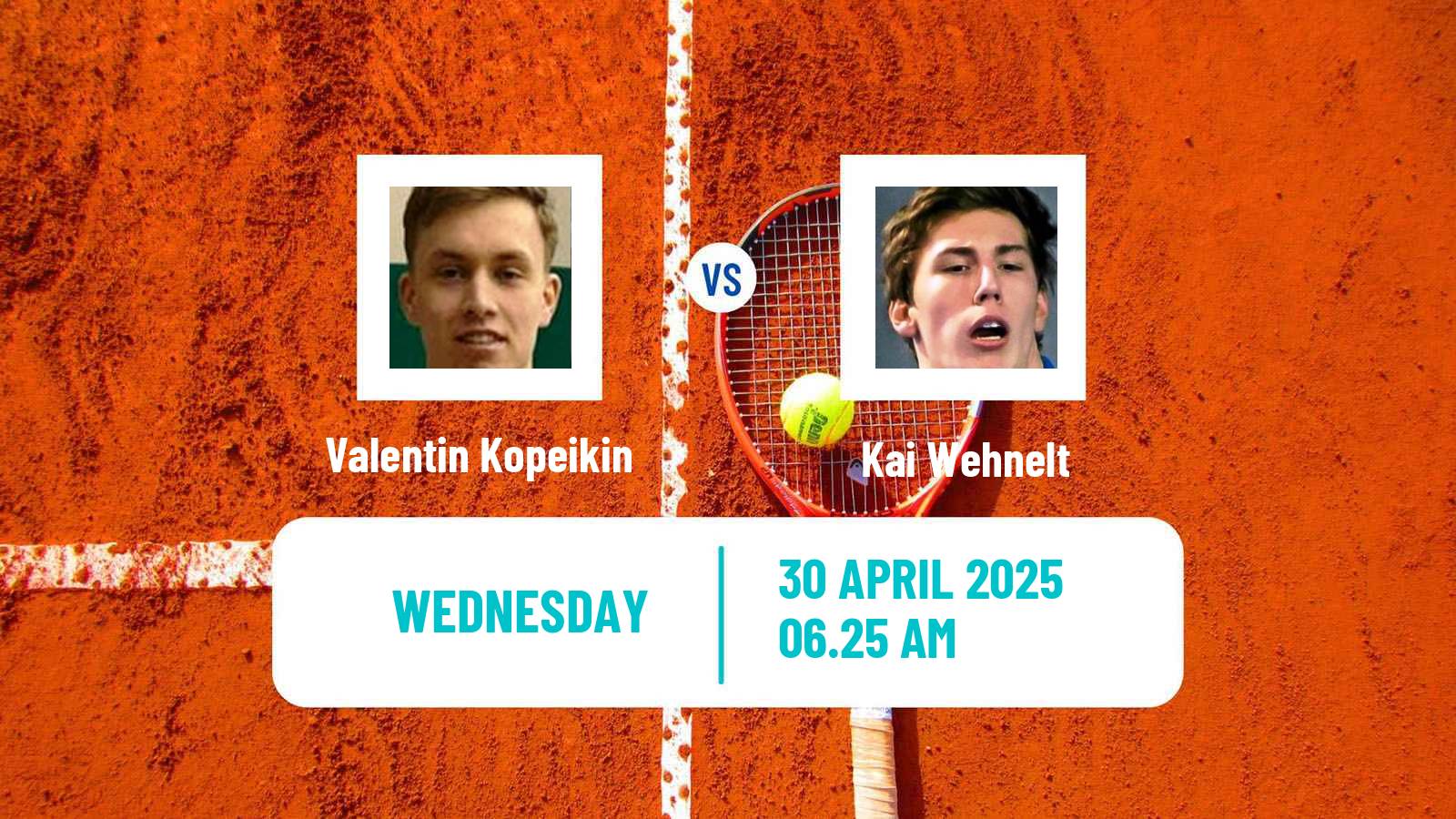 Tennis ITF M15 Shymkent 2 Men Valentin Kopeikin - Kai Wehnelt