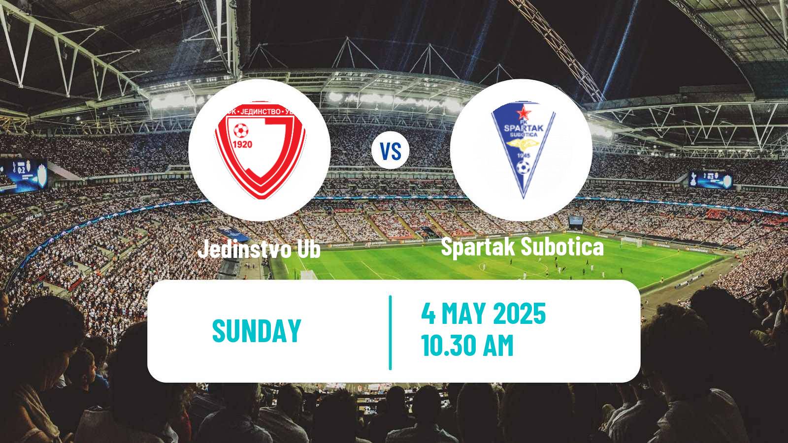 Soccer Serbian Superliga Jedinstvo Ub - Spartak Subotica
