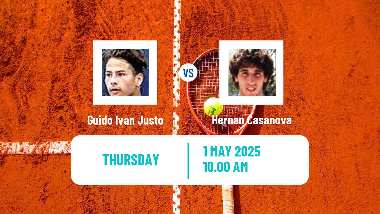 Tennis Porto Alegre Challenger Men Guido Ivan Justo - Hernan Casanova