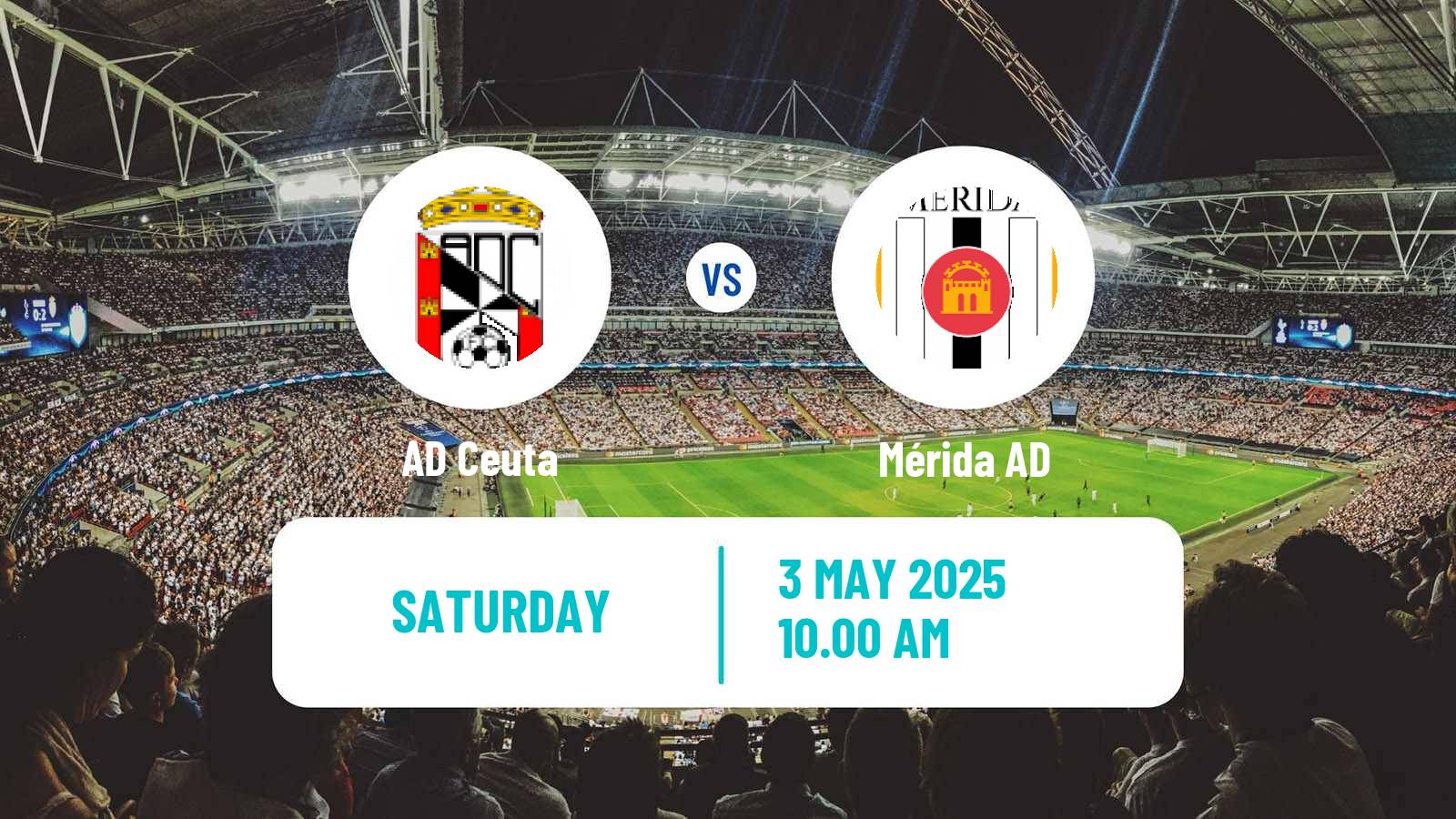 Soccer Spanish Primera RFEF Group 2 Ceuta - Mérida AD
