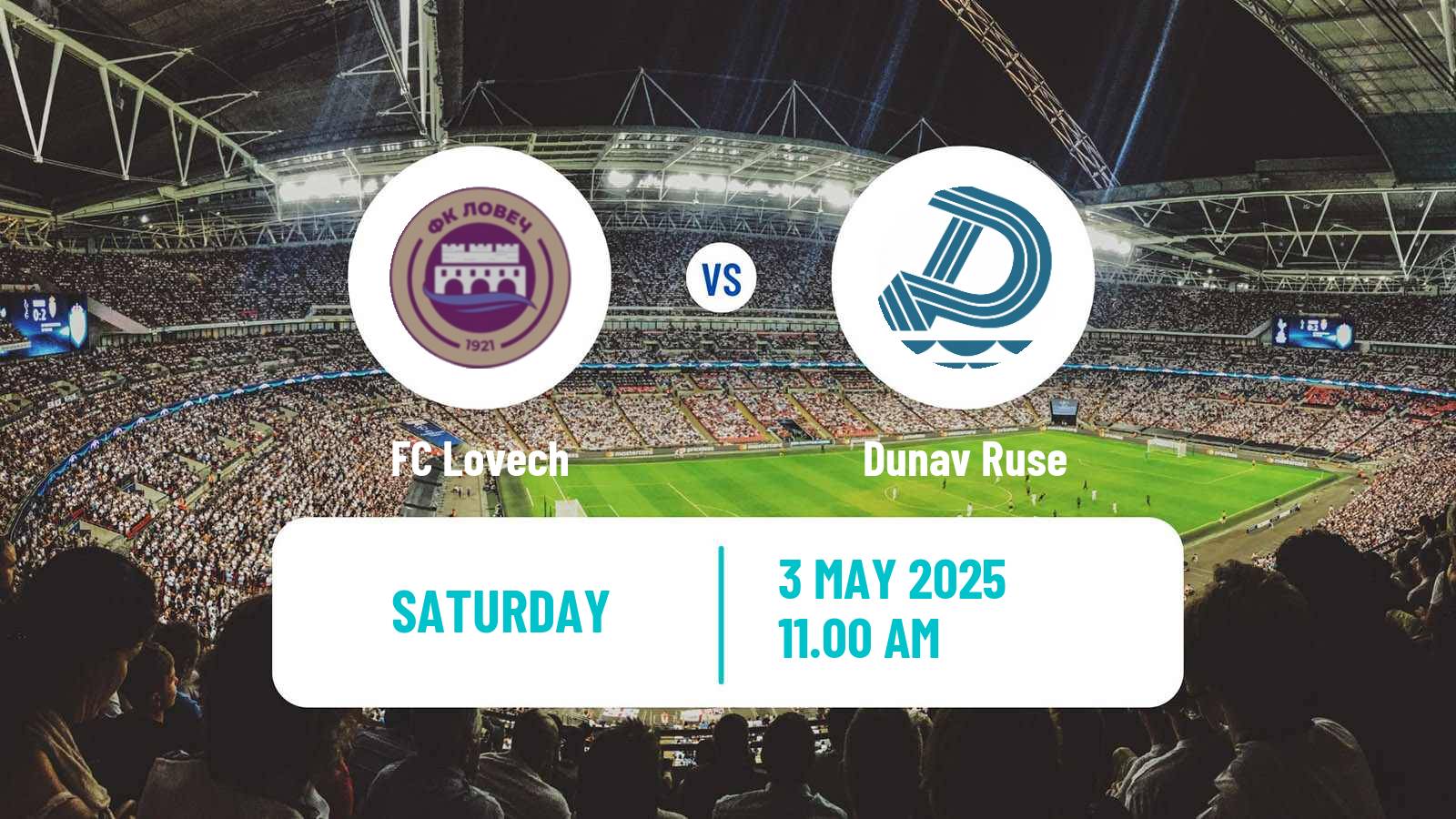 Soccer Bulgarian Vtora Liga Lovech - Dunav Ruse