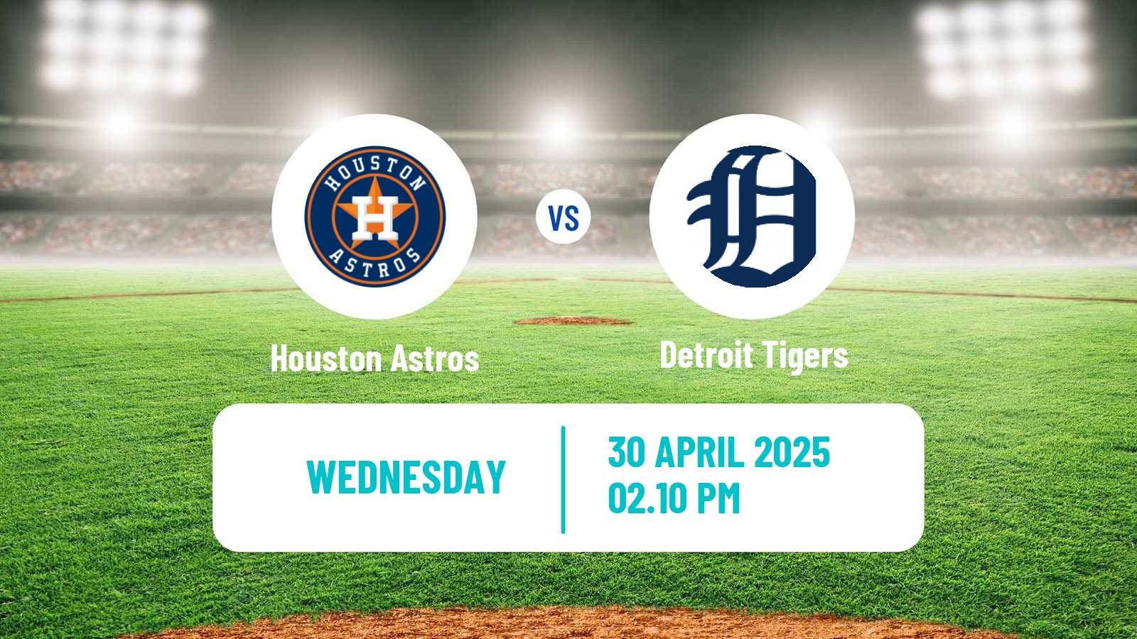 Baseball MLB Houston Astros - Detroit Tigers