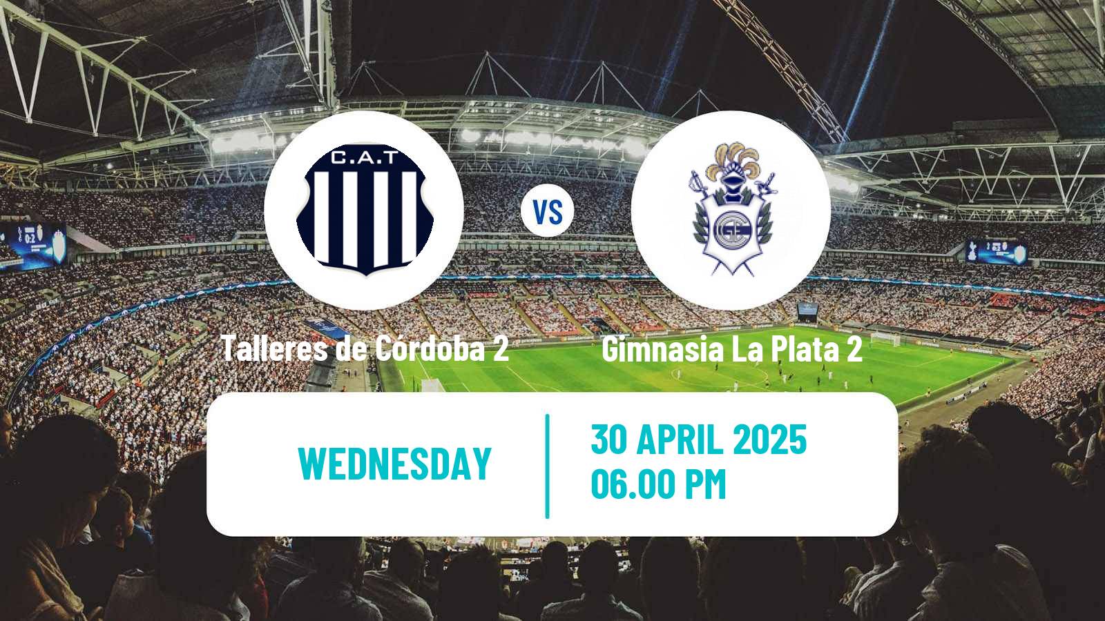 Soccer Argentinian Reserve League Talleres de Córdoba 2 - Gimnasia La Plata 2