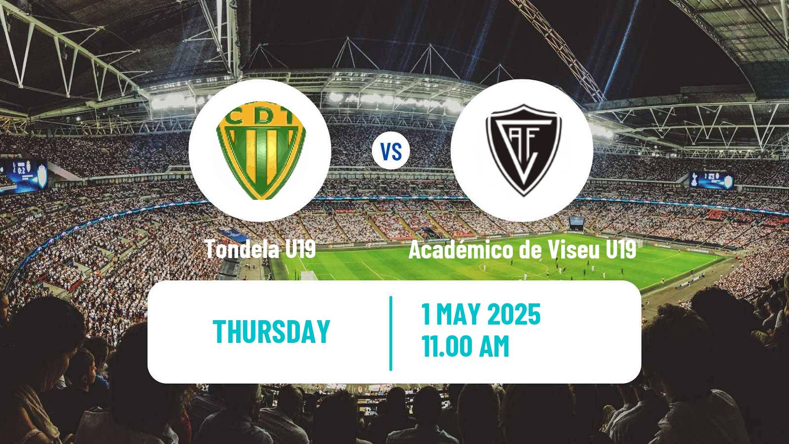 Soccer Portuguese Campeonato Nacional U19 Tondela U19 - Académico de Viseu U19