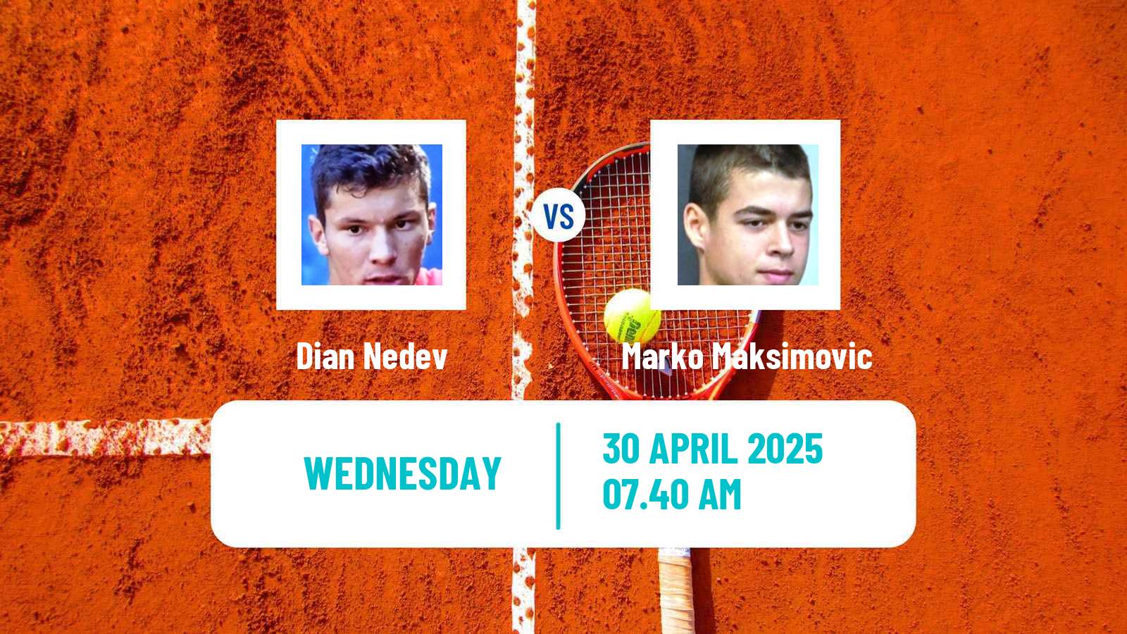 Tennis ITF M15 Kursumlijska Banja 2 Men Dian Nedev - Marko Maksimovic