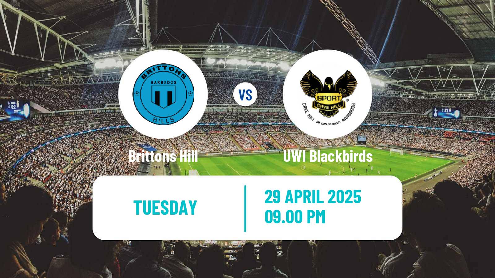 Soccer Barbados Premier League Brittons Hill - UWI Blackbirds
