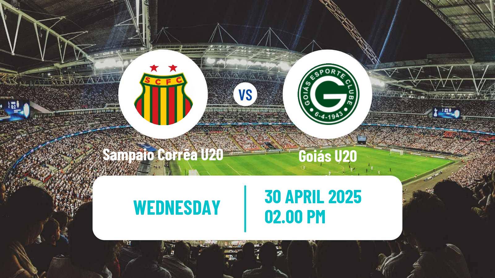 Soccer Brasileiro U20 B Sampaio Corrêa U20 - Goiás U20