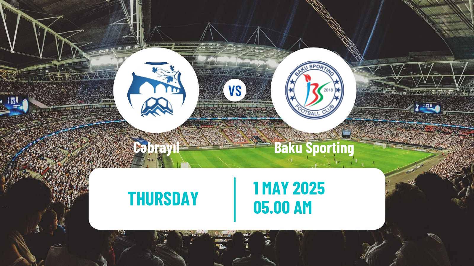 Soccer Azerbaijan First Division Cəbrayıl - Baku Sporting