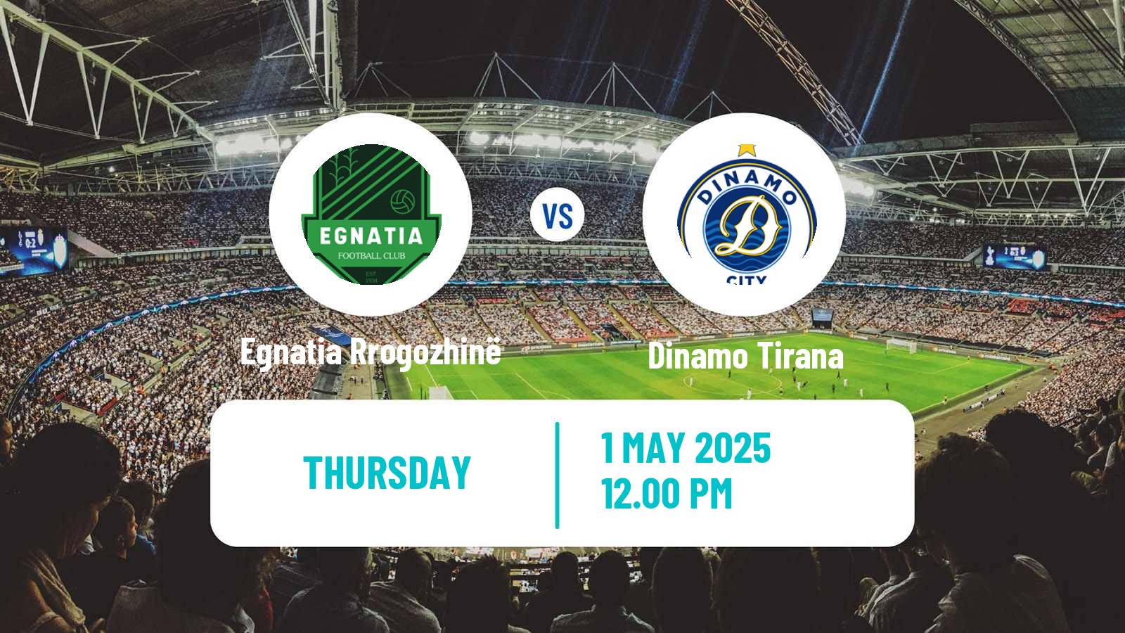 Soccer Albanian Cup Egnatia Rrogozhinë - Dinamo Tirana
