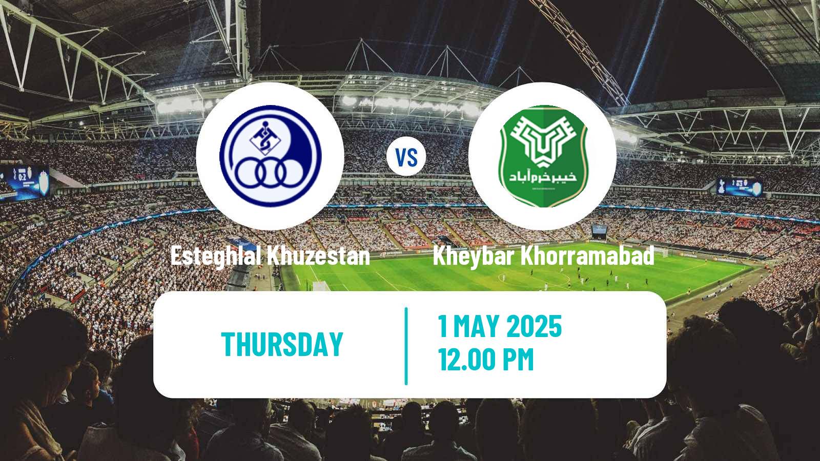 Soccer Iran Pro League Esteghlal Khuzestan - Kheybar Khorramabad