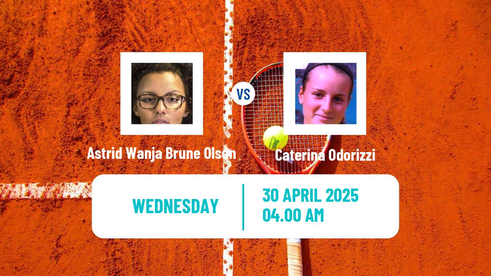 Tennis ITF W35 Santa Margherita Di Pula 5 Women Astrid Wanja Brune Olsen - Caterina Odorizzi