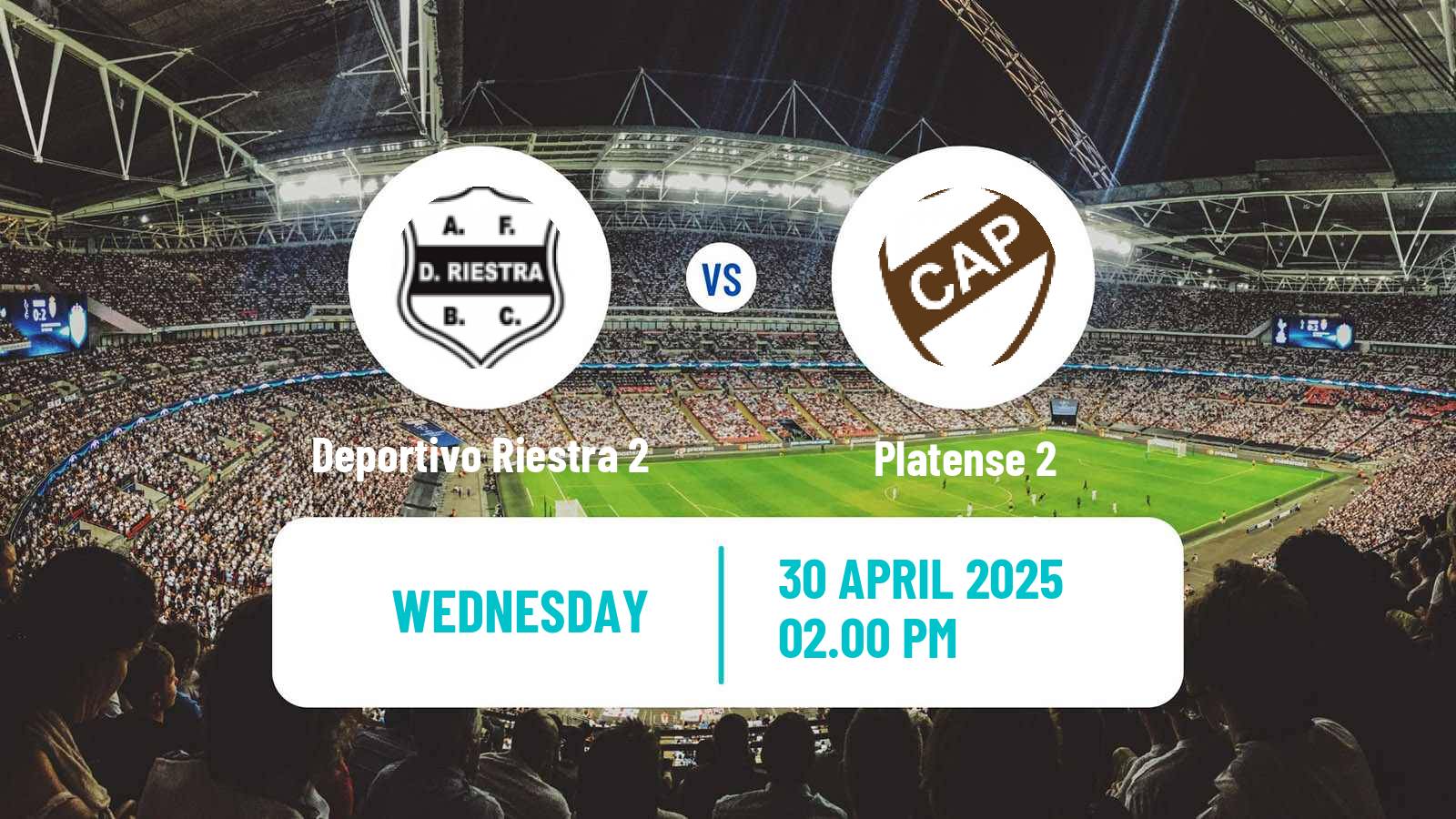 Soccer Argentinian Reserve League Deportivo Riestra 2 - Platense 2
