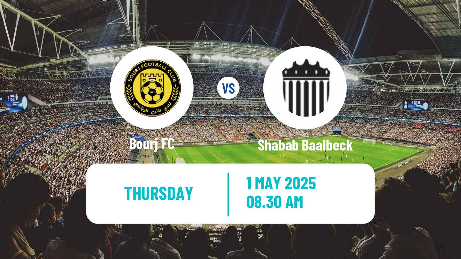 Soccer Lebanese Premier League Bourj - Shabab Baalbeck