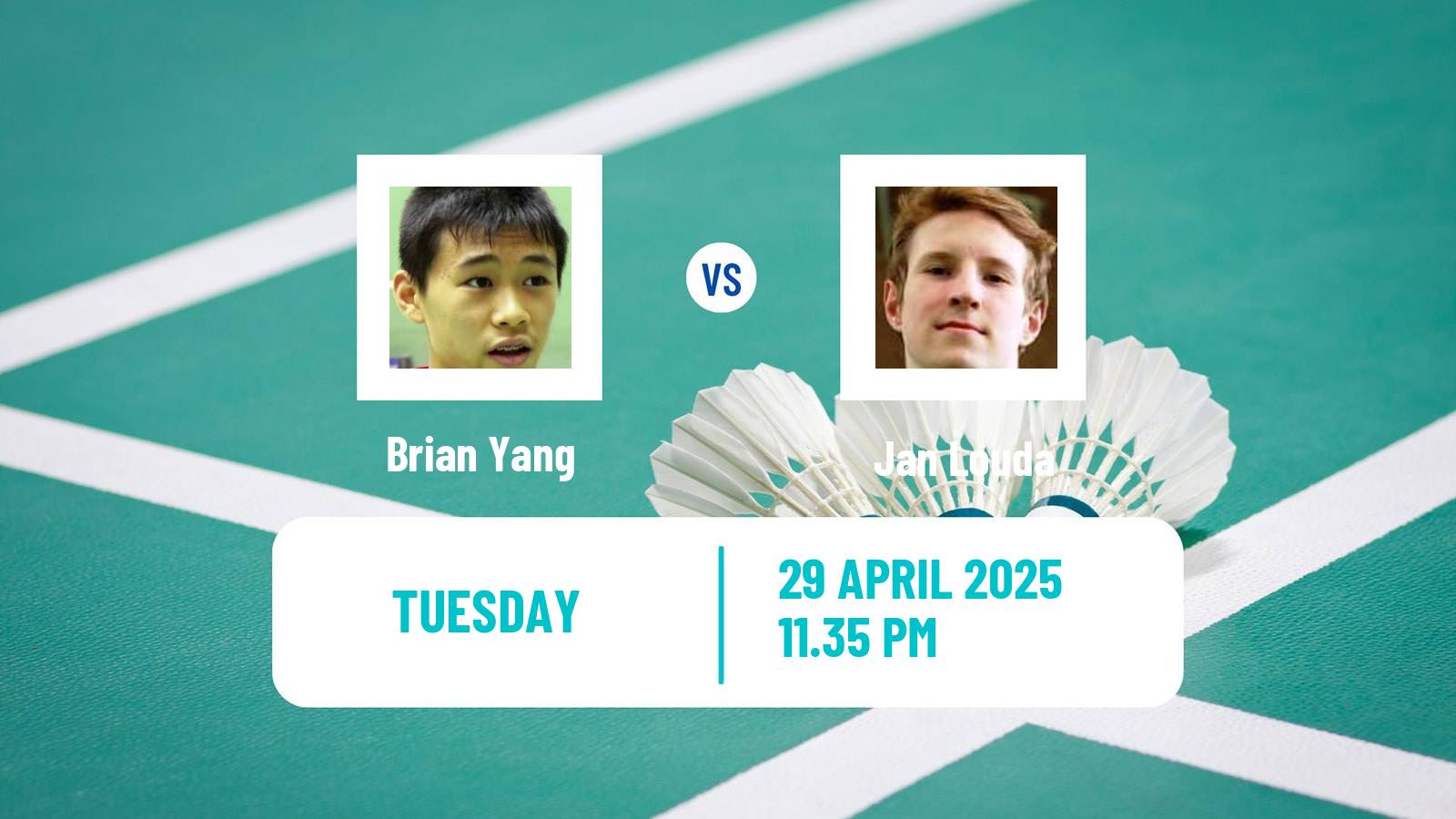 Badminton BWF Sudirman Cup Men Brian Yang - Jan Louda