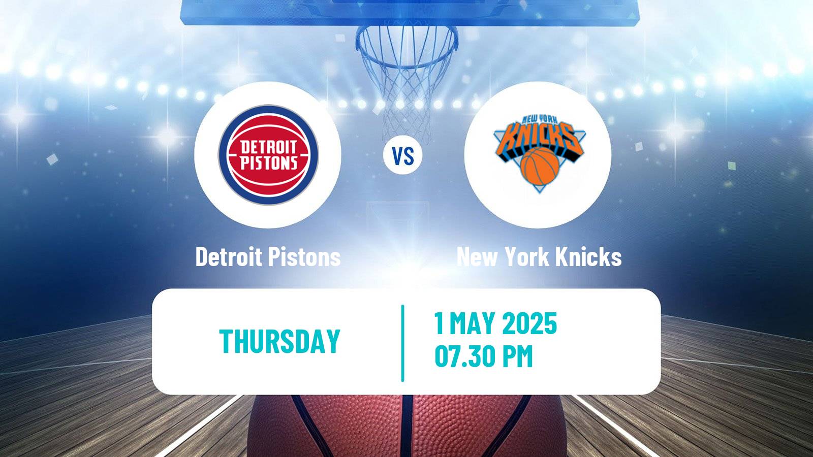 Basketball NBA Detroit Pistons - New York Knicks