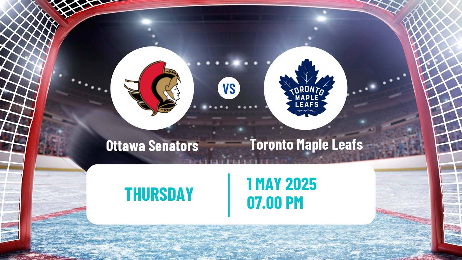 Hockey NHL Ottawa Senators - Toronto Maple Leafs