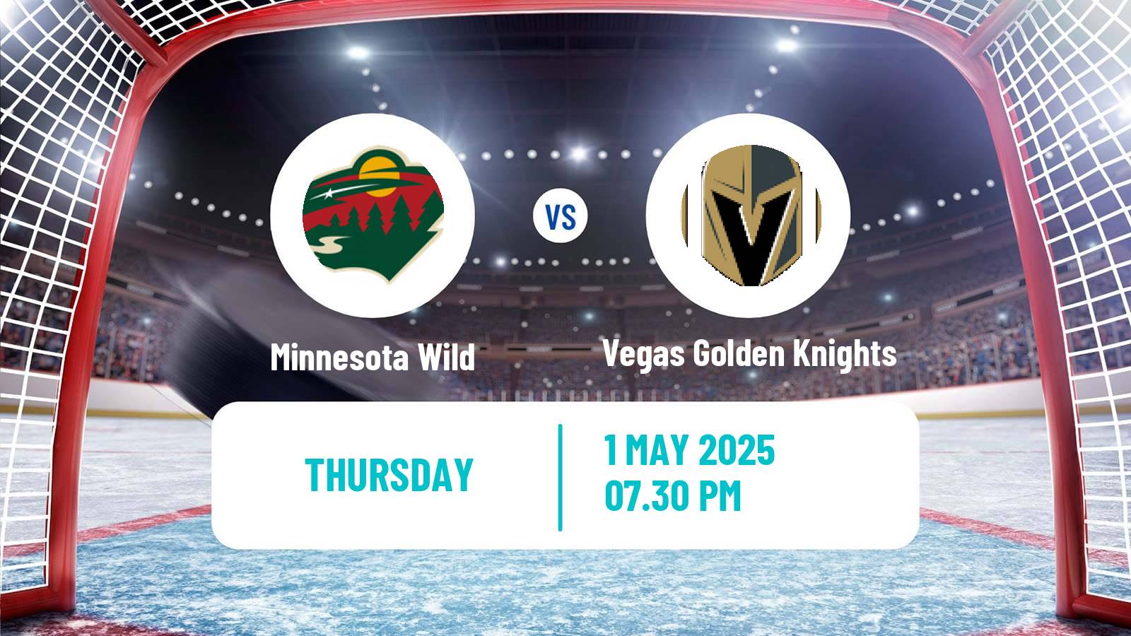 Hockey NHL Minnesota Wild - Vegas Golden Knights