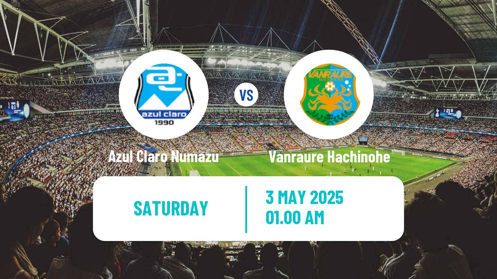 Soccer Japan J3 League Azul Claro Numazu - Vanraure Hachinohe