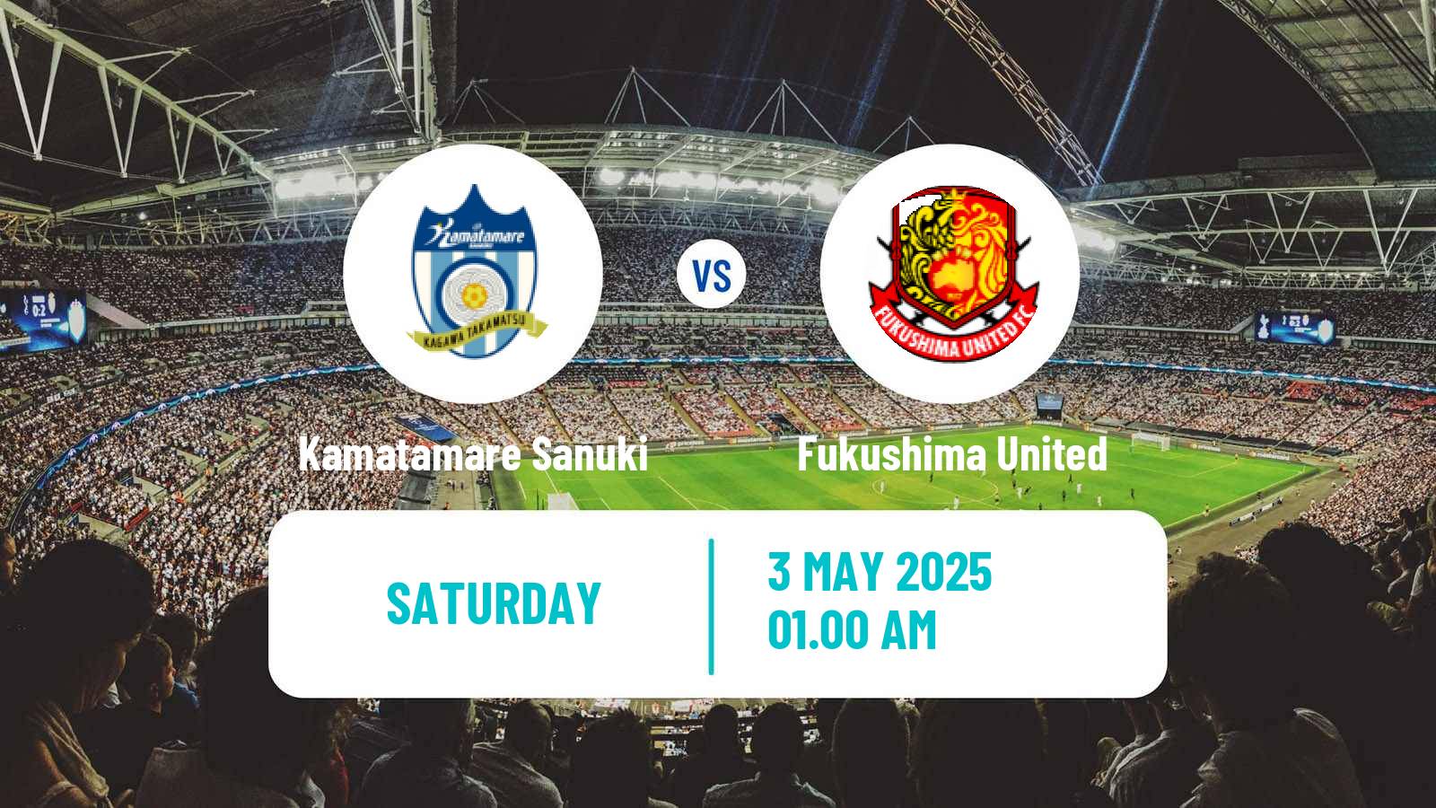 Soccer Japan J3 League Kamatamare Sanuki - Fukushima United