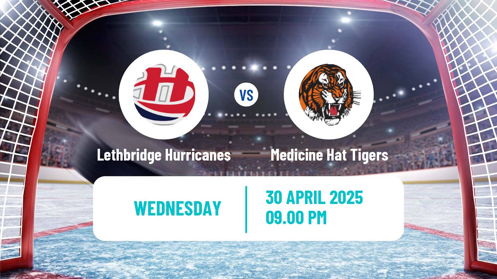 Hockey WHL Lethbridge Hurricanes - Medicine Hat Tigers
