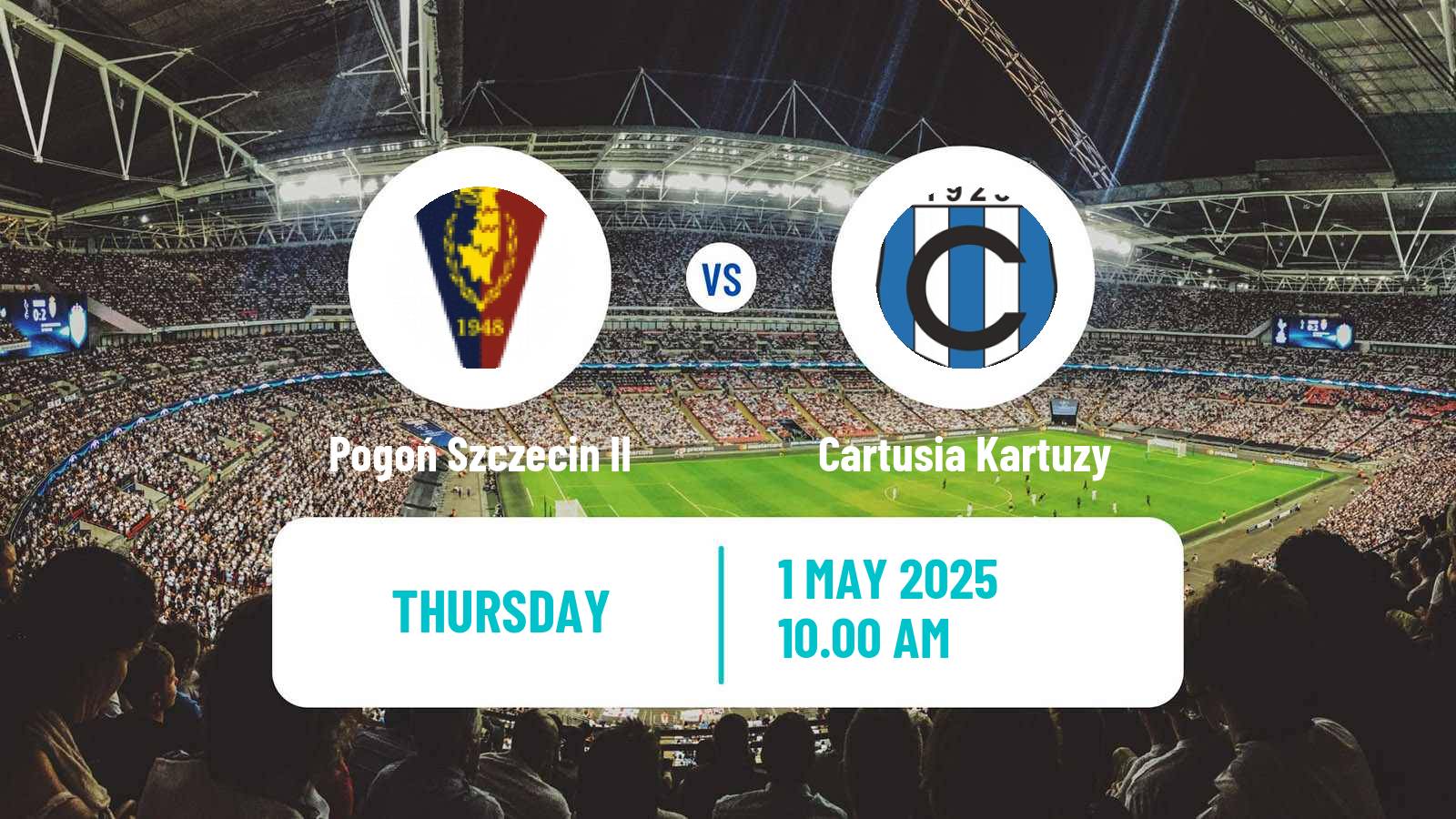 Soccer Polish Division 3 - Group II Pogoń Szczecin II - Cartusia Kartuzy
