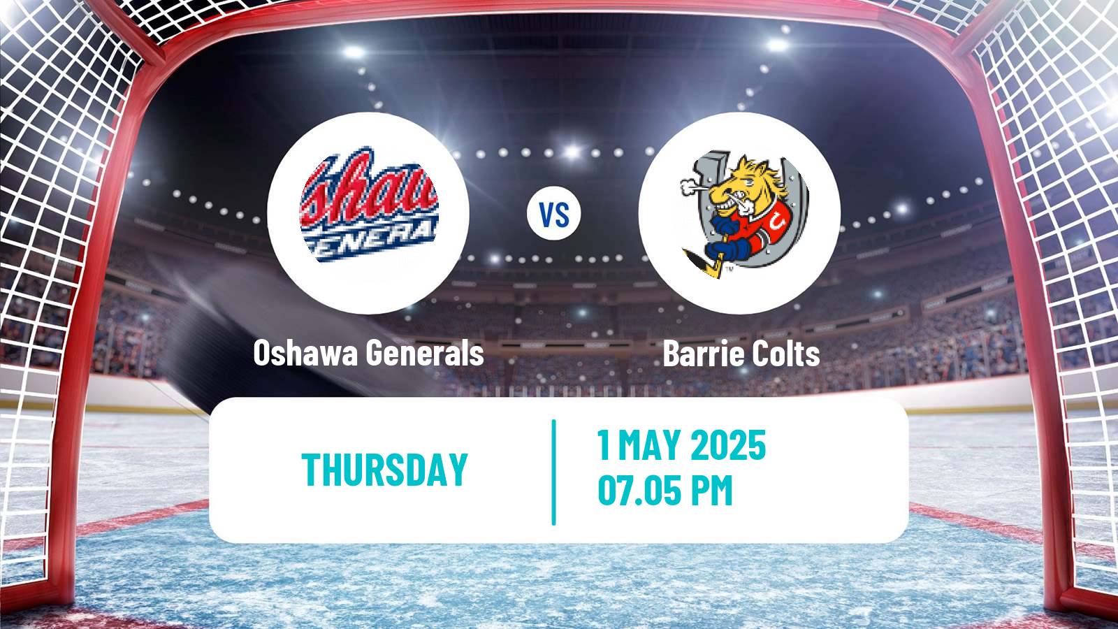 Hockey OHL Oshawa Generals - Barrie Colts