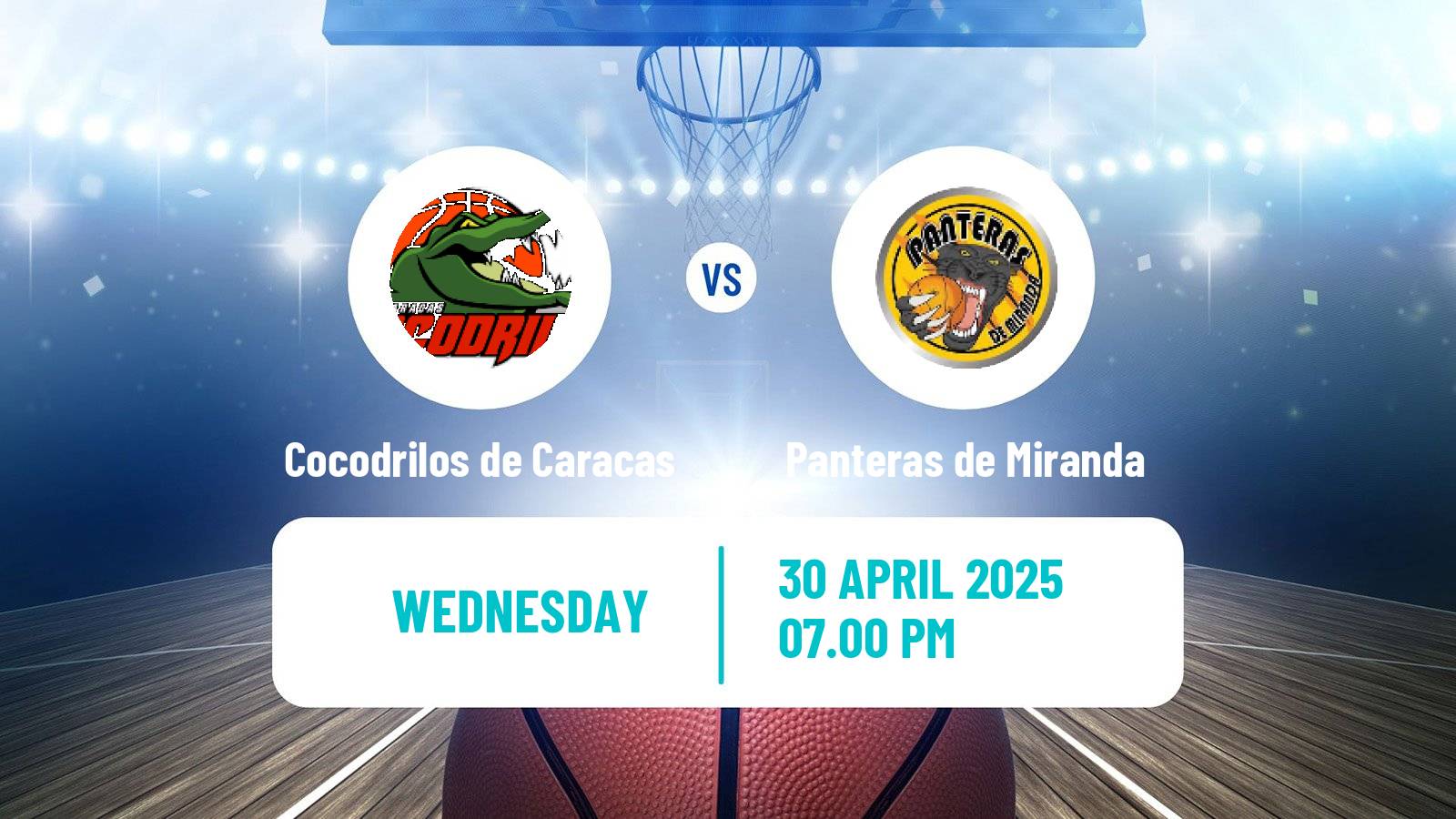 Basketball Venezuelan Superliga Basketball Cocodrilos de Caracas - Panteras de Miranda