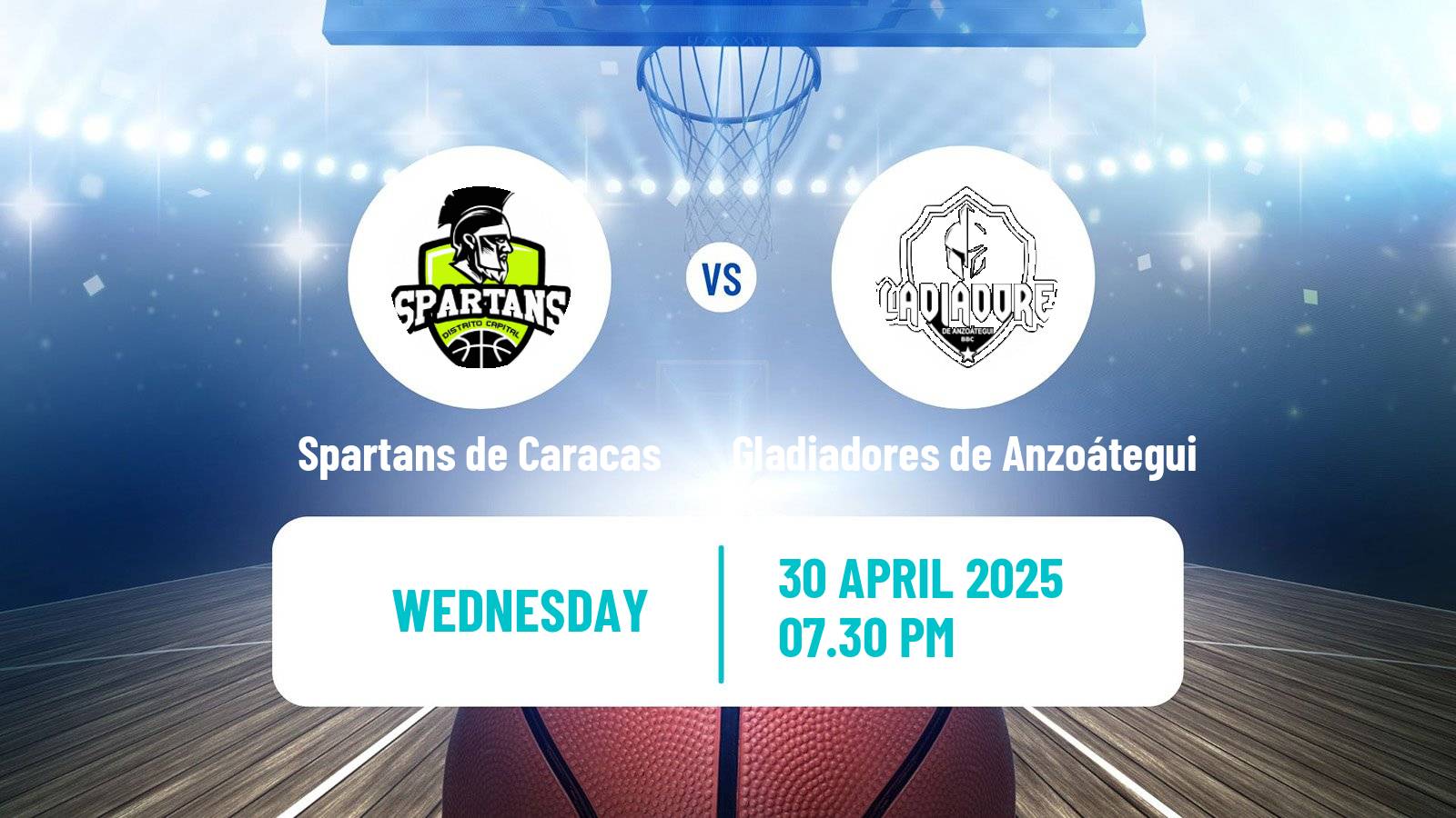 Basketball Venezuelan Superliga Basketball Spartans de Caracas - Gladiadores de Anzoátegui