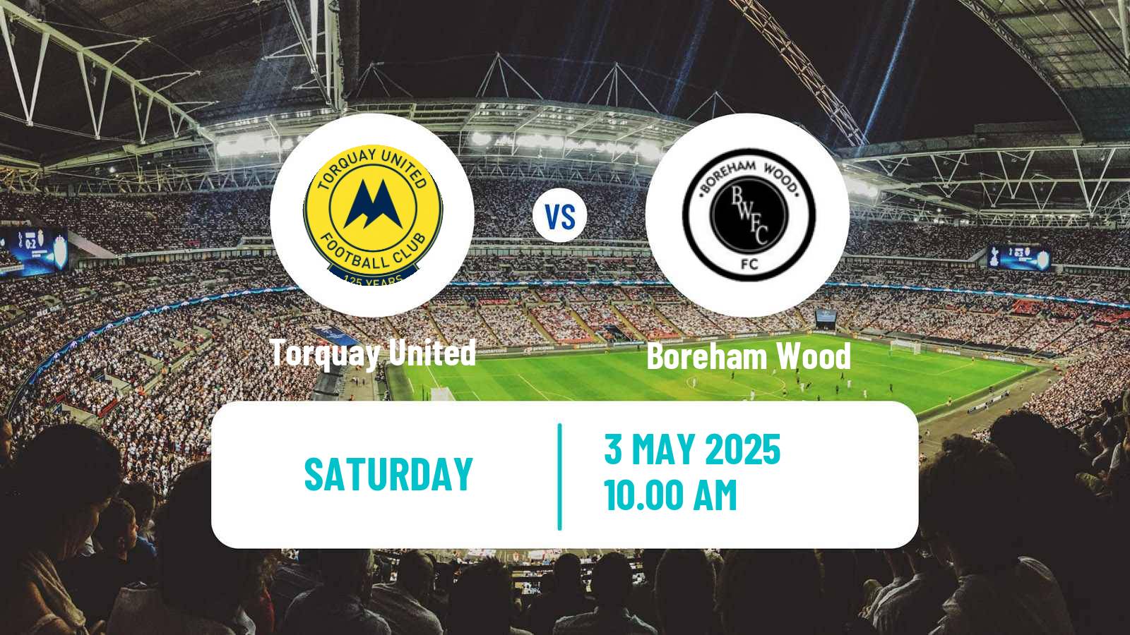 Soccer English National League South Torquay United - Boreham Wood