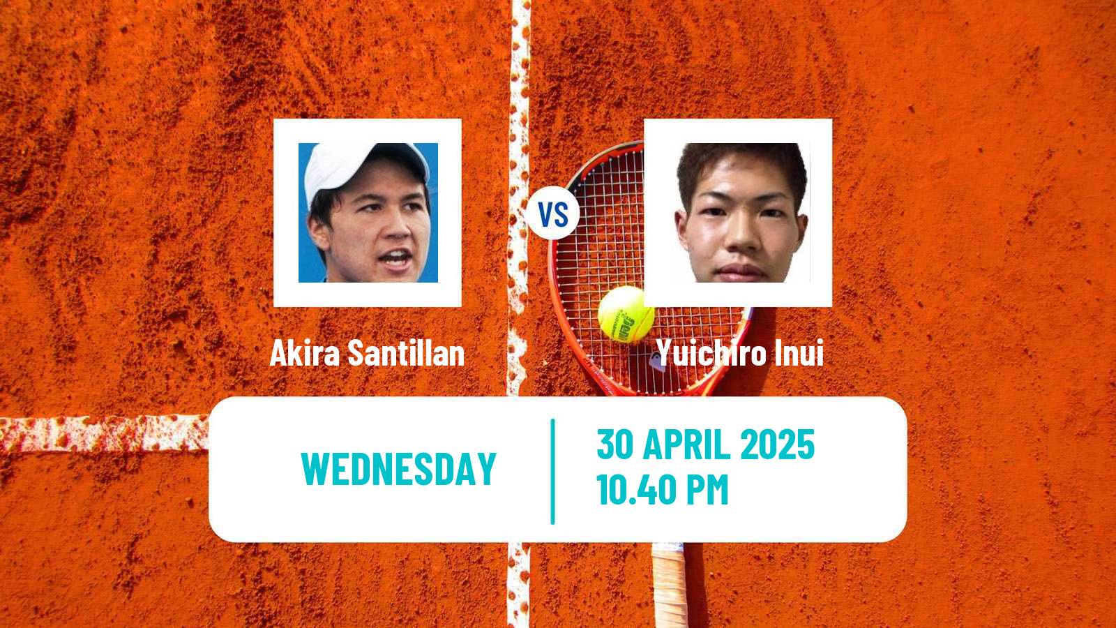 Tennis ITF M25 Anning Men Akira Santillan - Yuichiro Inui