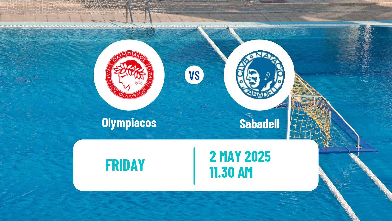 Water polo Champions League Water Polo Women Olympiacos - Sabadell
