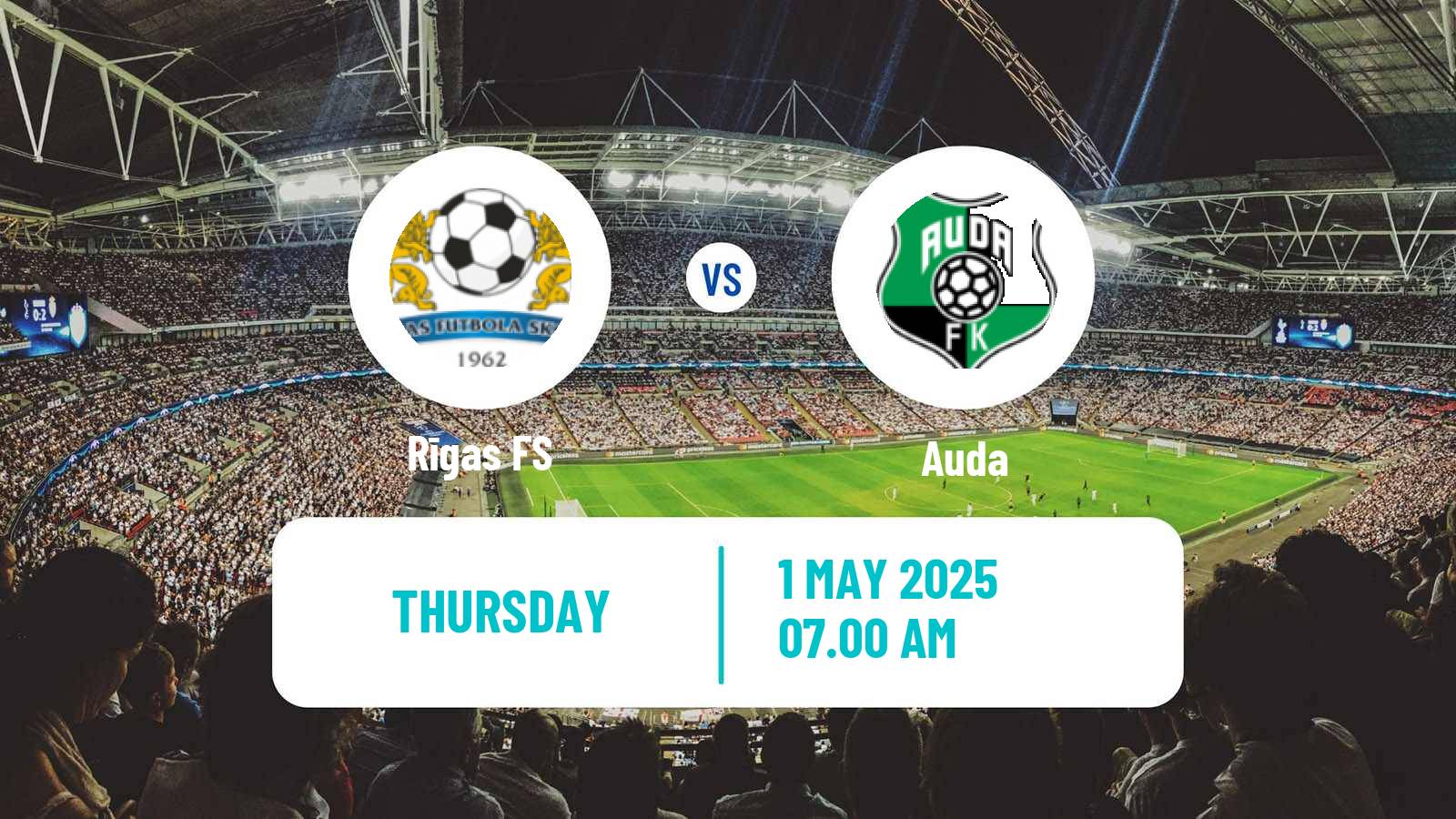 Soccer Latvian 1 Liga Women Rīgas FS - Auda