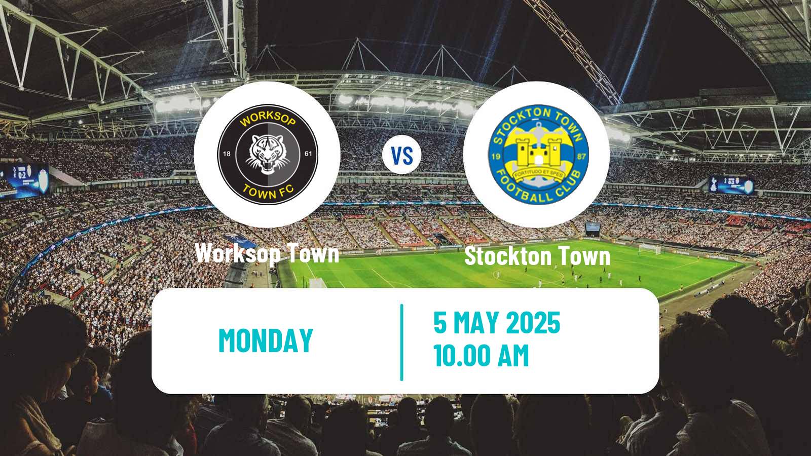 Soccer English NPL Premier Division Worksop Town - Stockton Town