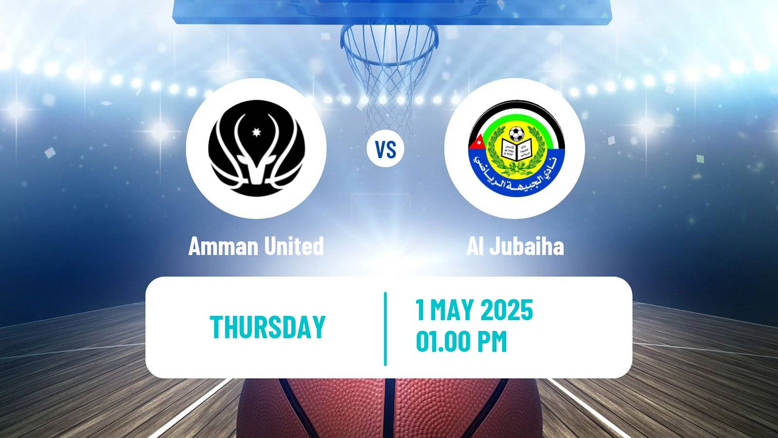 Basketball Jordan Premier League Basketball Amman United - Al Jubaiha