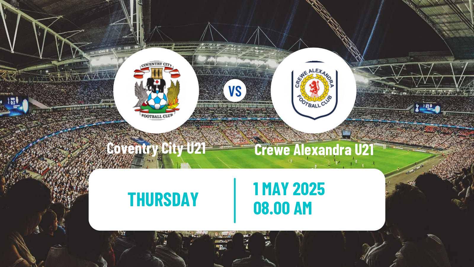 Soccer English Professional Development League Coventry City U21 - Crewe Alexandra U21