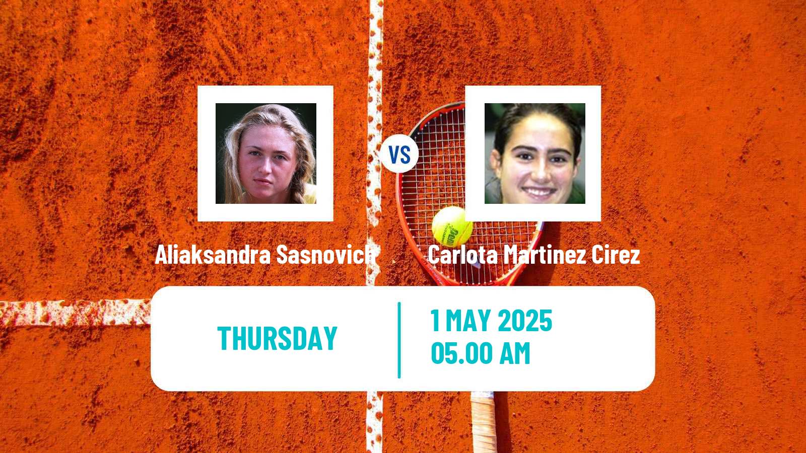 Tennis Vic Challenger Women Aliaksandra Sasnovich - Carlota Martinez Cirez