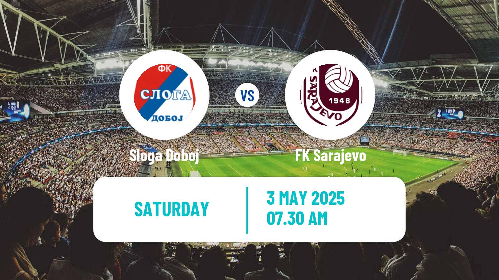 Soccer Bosnian Premier League Sloga Doboj - Sarajevo