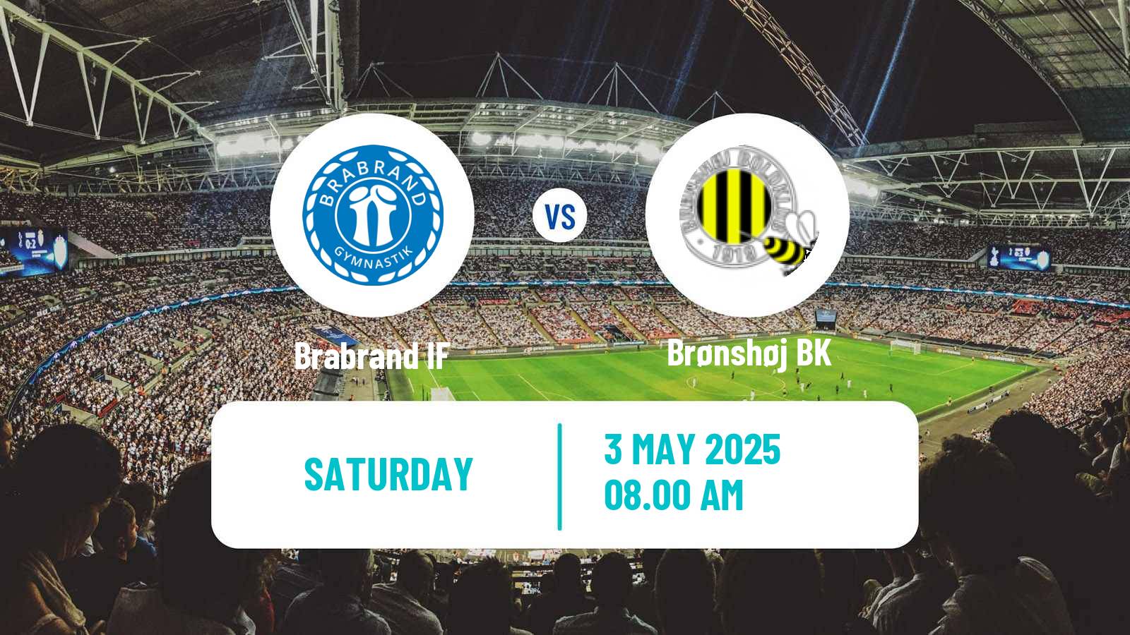 Soccer Danish 3 Division Brabrand - Brønshøj BK