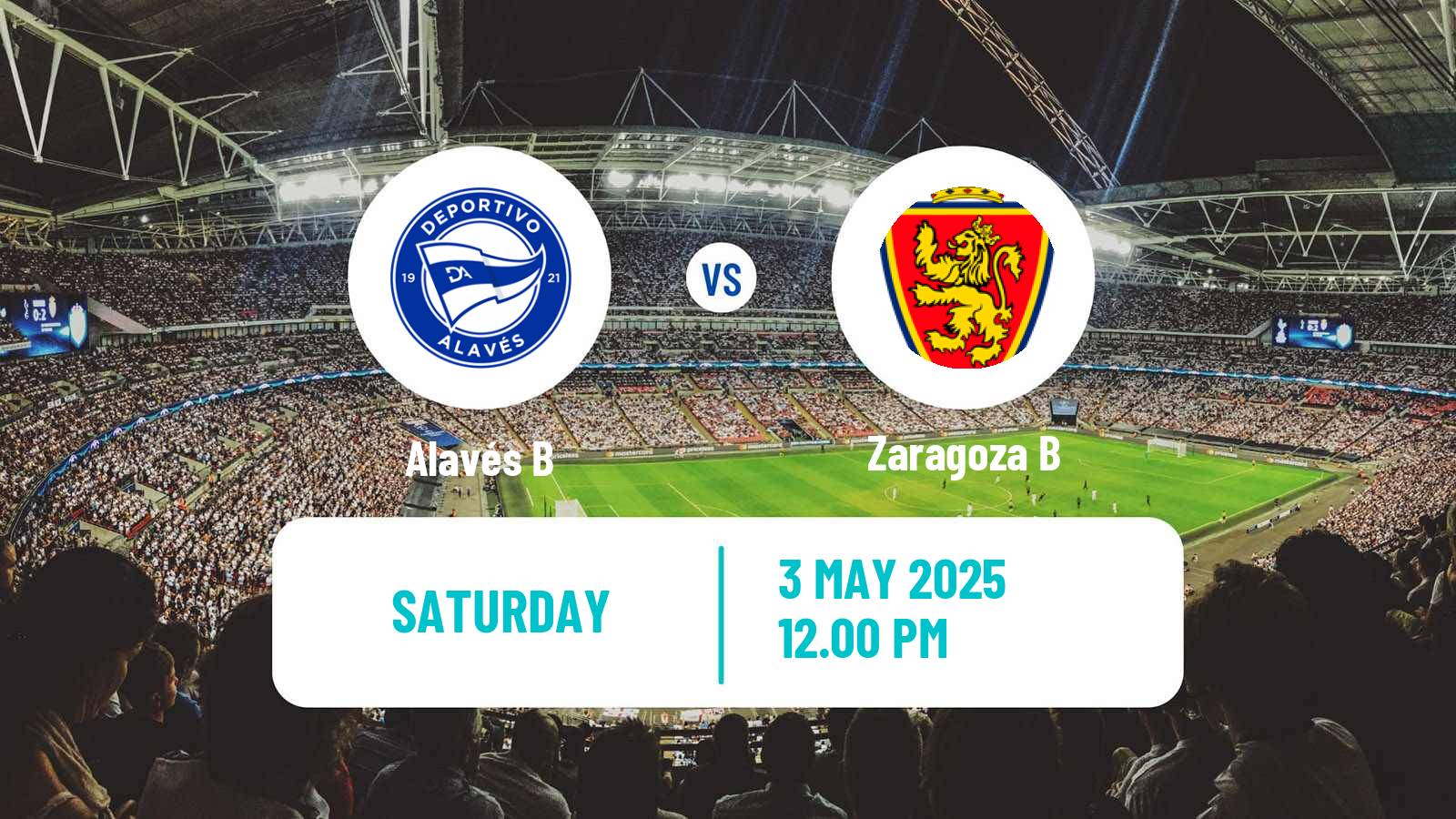 Soccer Spanish Segunda RFEF - Group 2 Alavés B - Zaragoza B