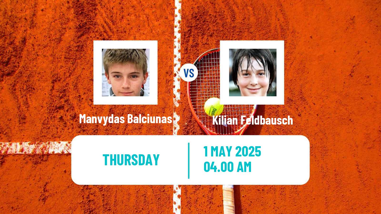 Tennis ITF M15 Oegstgeest Men Manvydas Balciunas - Kilian Feldbausch
