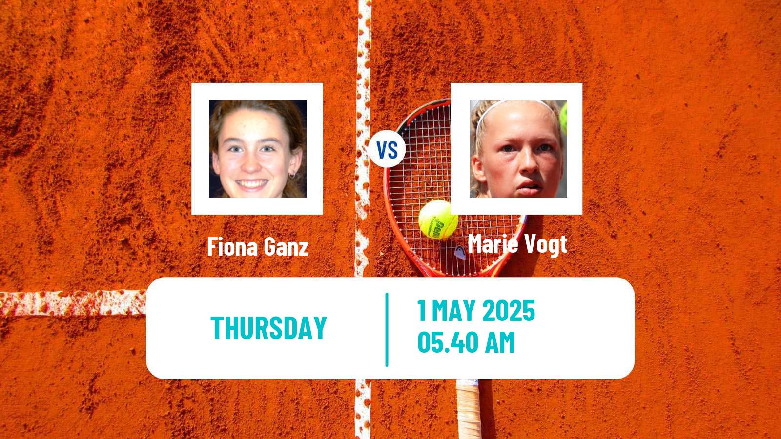 Tennis ITF W15 Oegstgeest Women Fiona Ganz - Marie Vogt