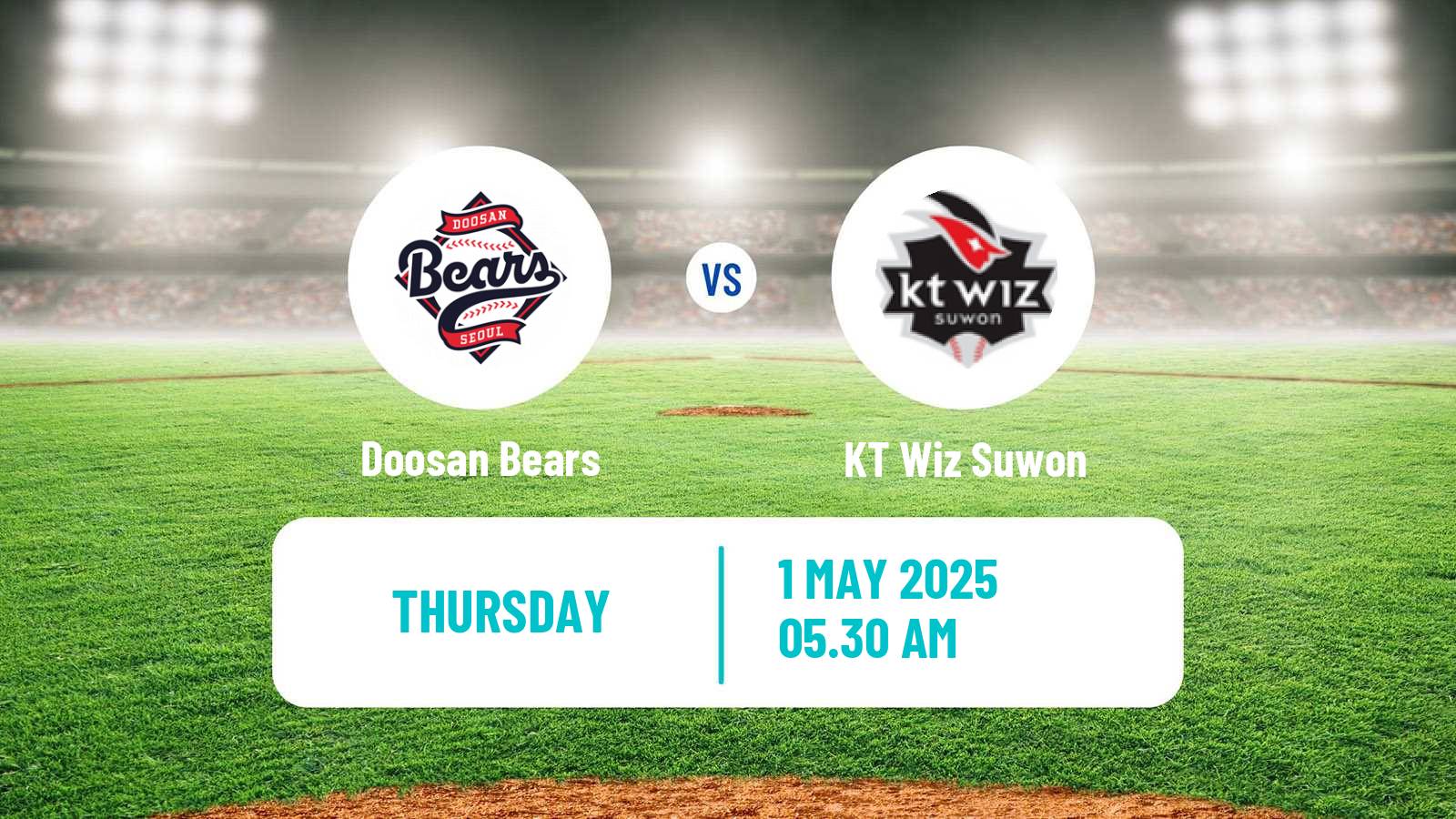 Baseball KBO Doosan Bears - KT Wiz Suwon