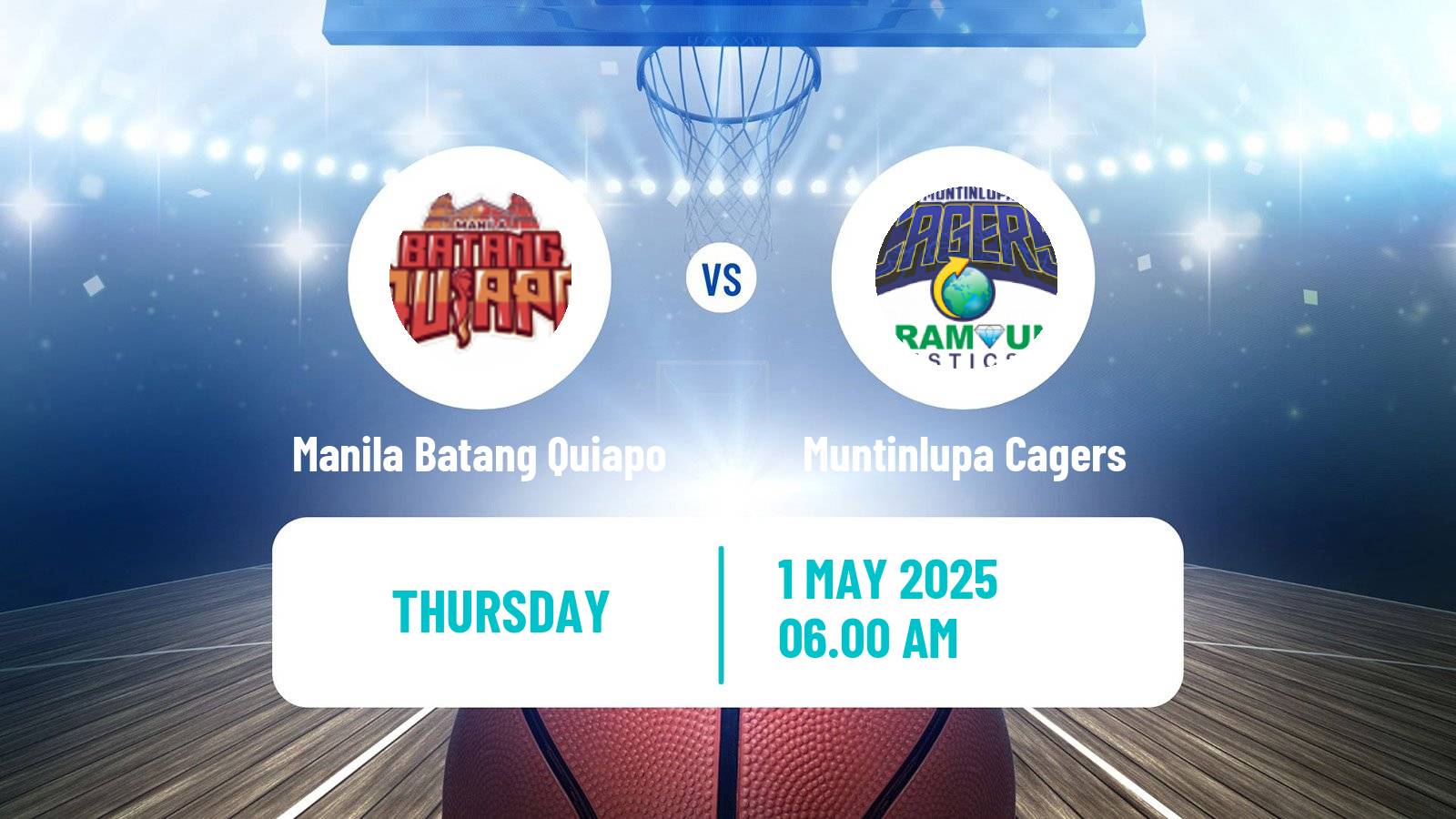 Basketball Philippines MBPL  Manila Batang Quiapo - Muntinlupa Cagers